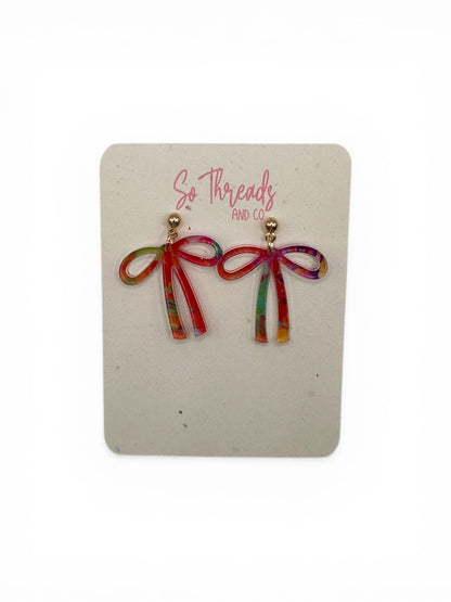 Bow Dangle Earrings