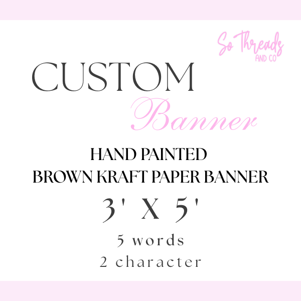 Custom Banner 3' x 5'
