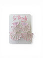 Blush Bloom Tiered Fan Earrings
