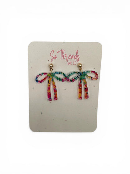 Bow Dangle Earrings