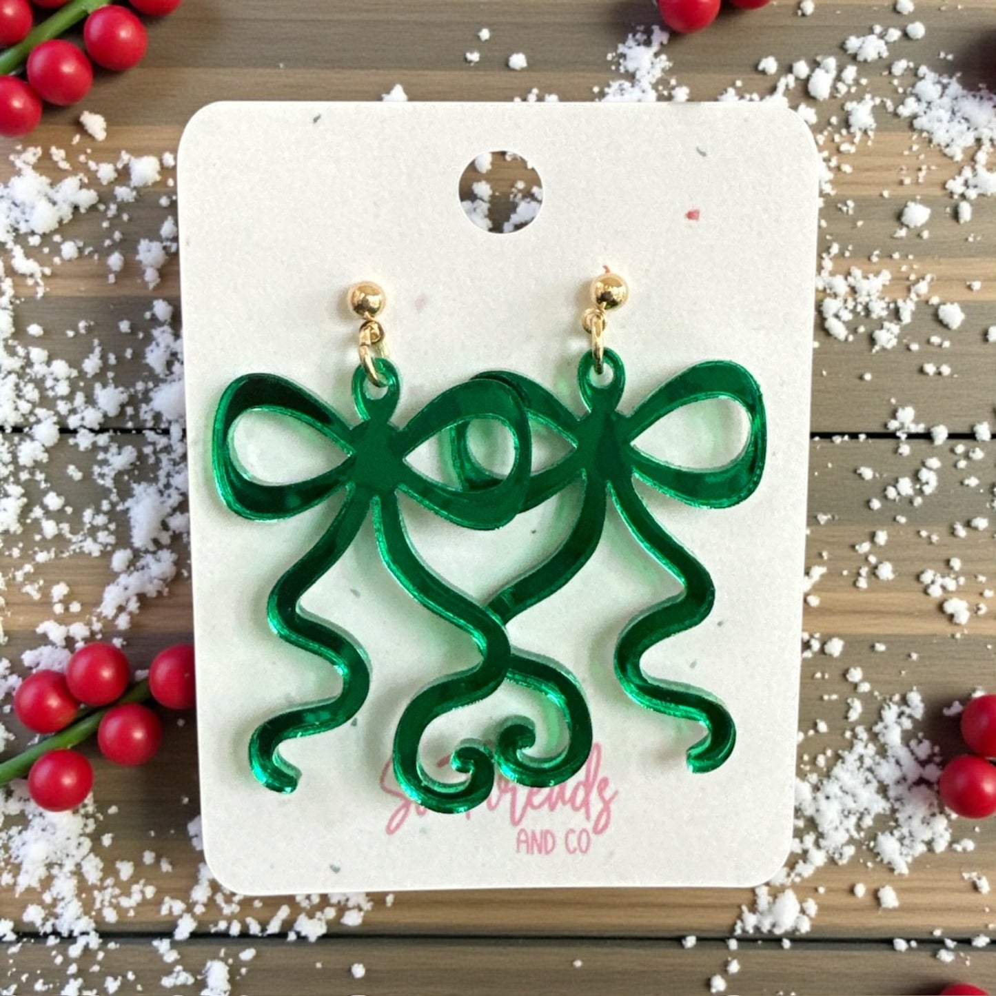Christmas Bow Earrings