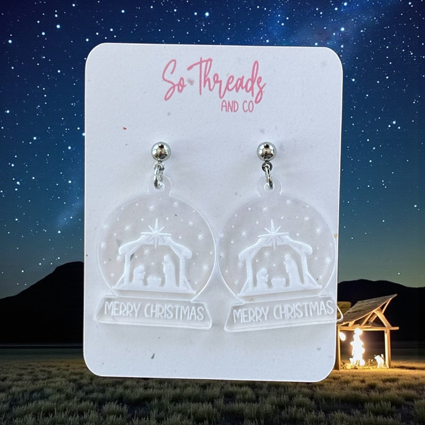 Snow Globe Earrings