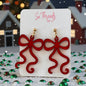 Christmas Bow Earrings