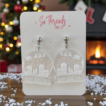 Snow Globe Earrings