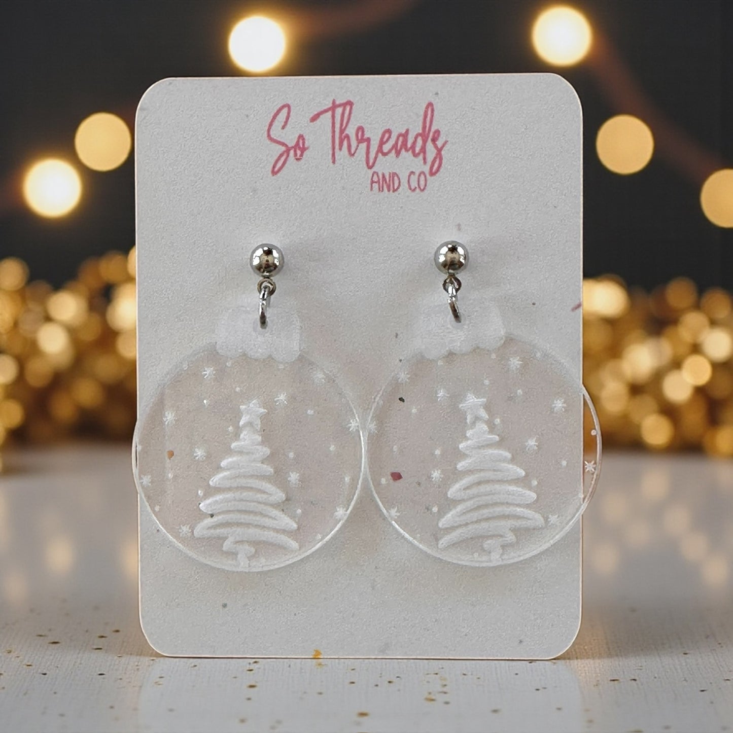 Snow Globe Earrings