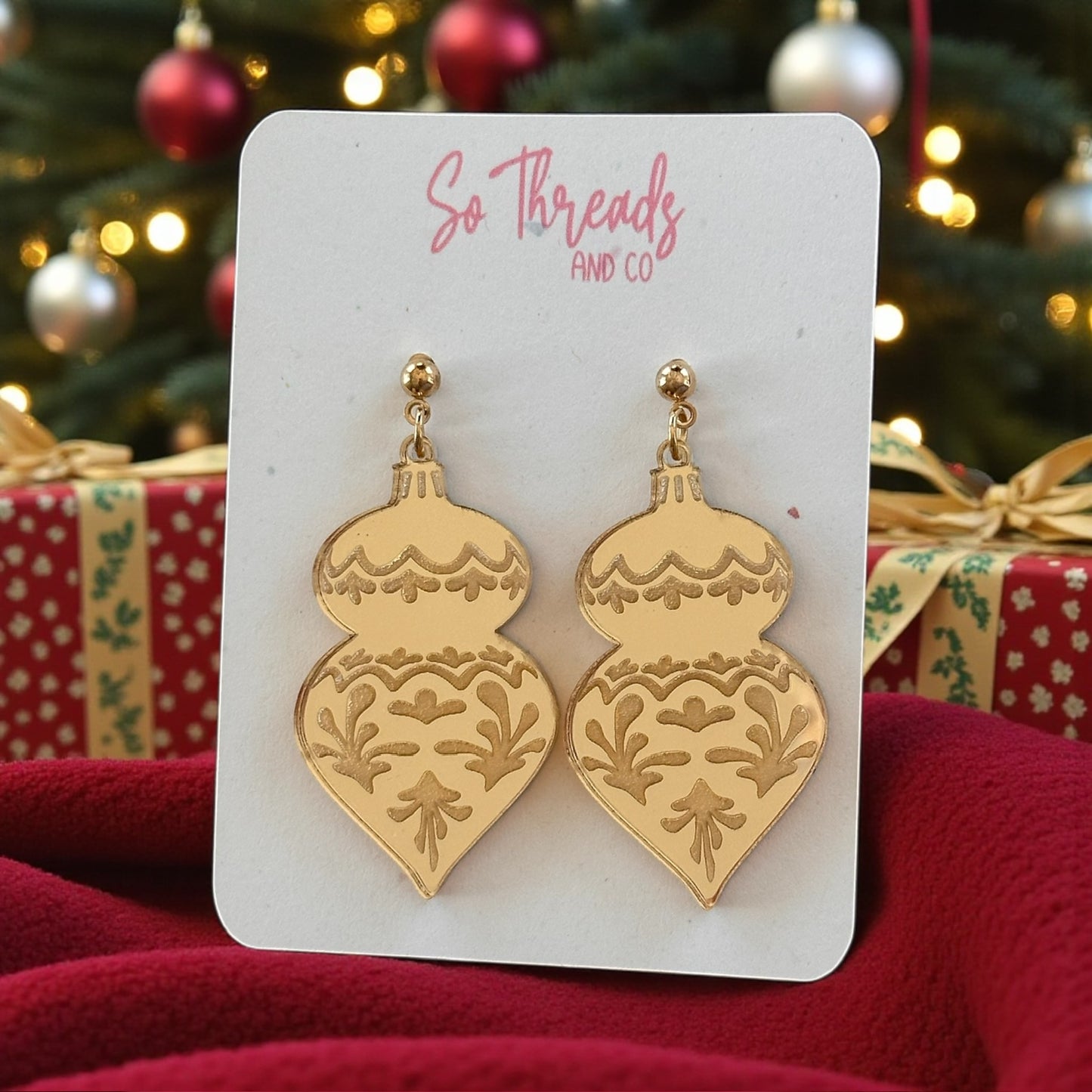 Christmas Ornament Earrings