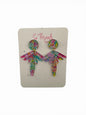 Preppy Fan Dangle Earring