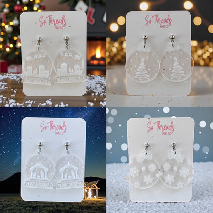 Snow Globe Earrings