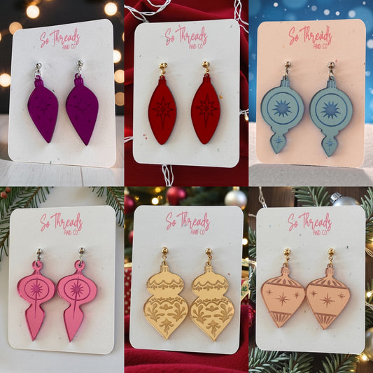 Christmas Ornament Earrings