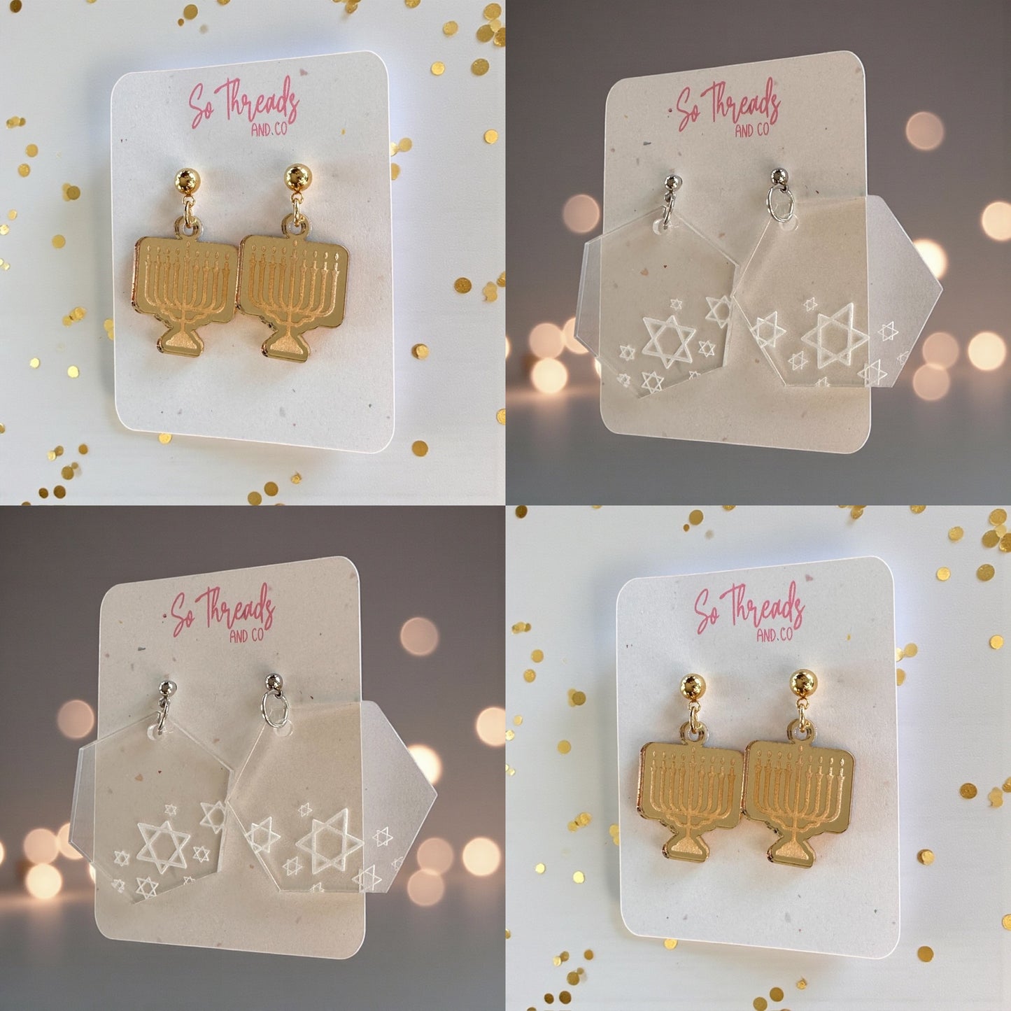Hanukkah Earrings