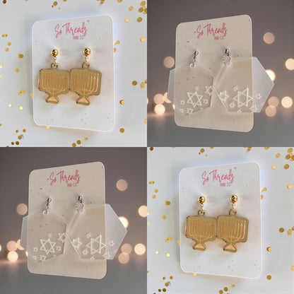 Hanukkah Earrings