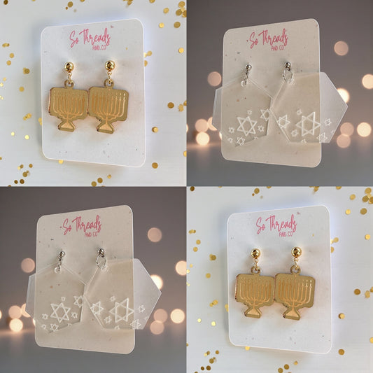 Hanukkah Earrings